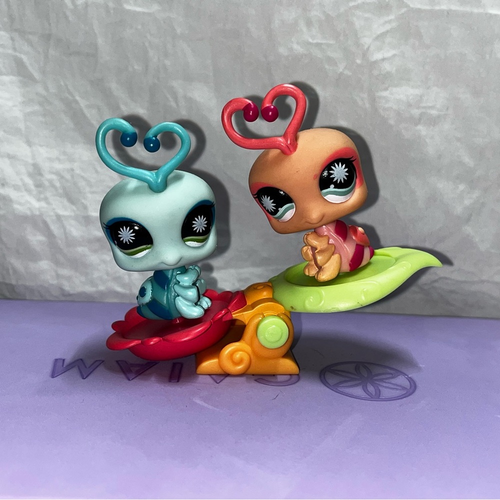 LPS Special Edition Pet Pairs - Love Bugs #838 & #839 + Teeter Totter